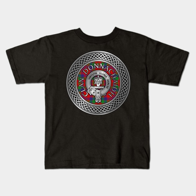 Clan Donnachaidh | Robertson Crest & Tartan Knot Kids T-Shirt by Taylor'd Designs